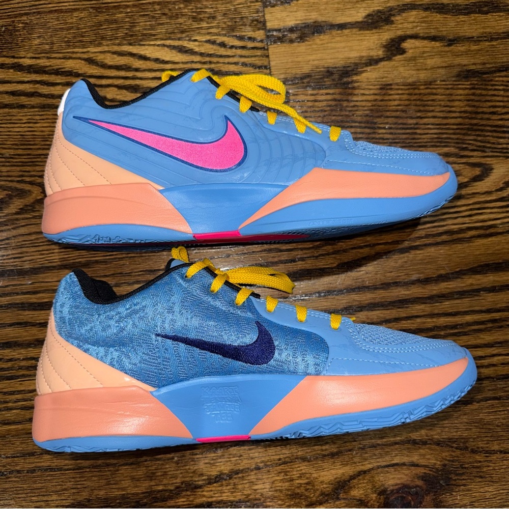 Nike Ja 2 Blue Beyond Hyper Pink Apricot Agate Blue Void (GS) - Picture 3 of 7